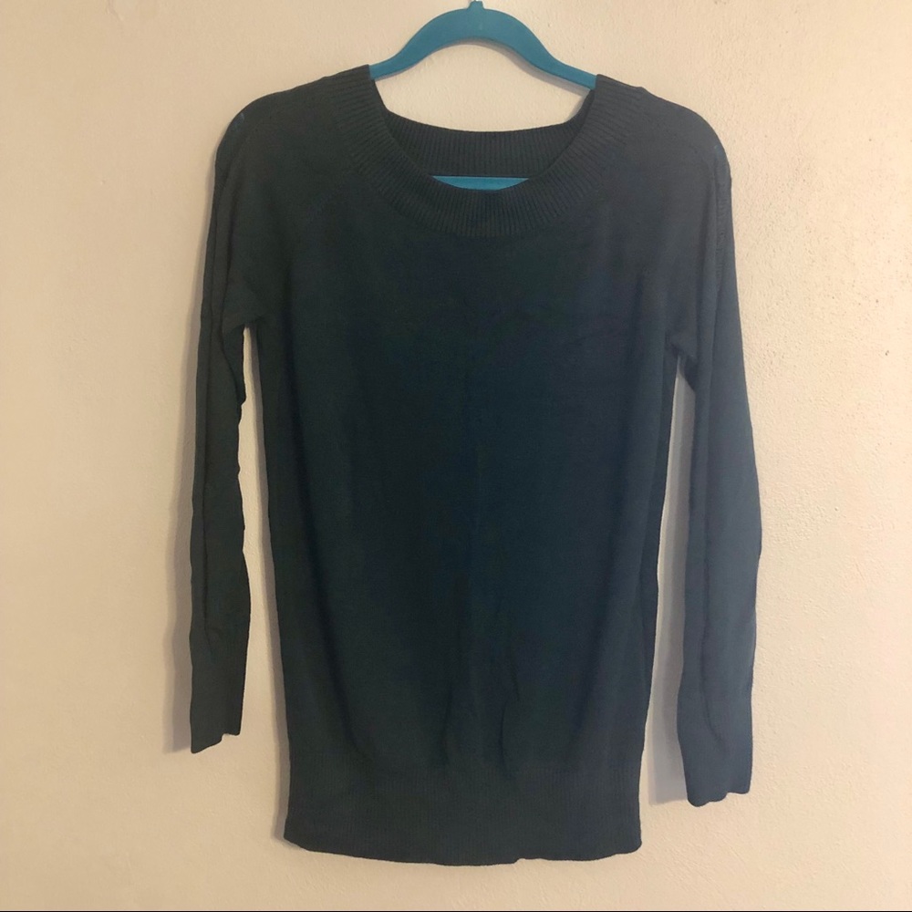 Kardashian Kollection Green Sweater. Size Large